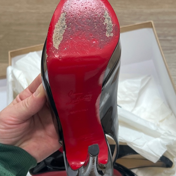 Christian Louboutin  lady peep sling size 38 - Picture 5 of 7